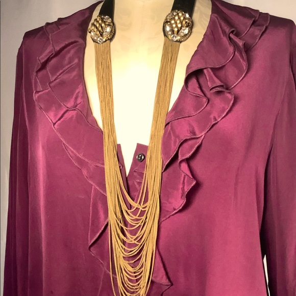 2010 NEW RANJANA KHAN Signed CHAIN Necklace 20”